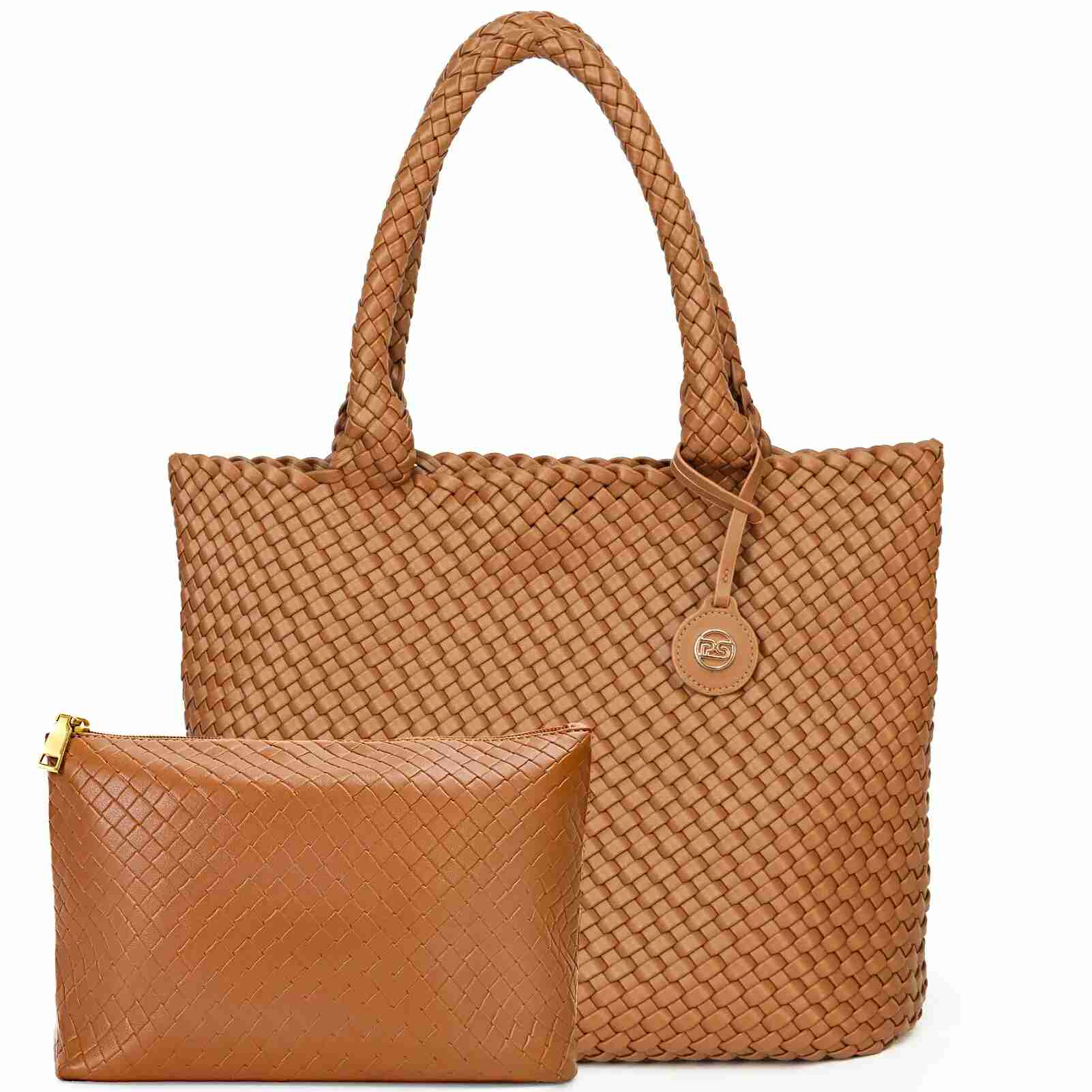 Woven Leather Handbag