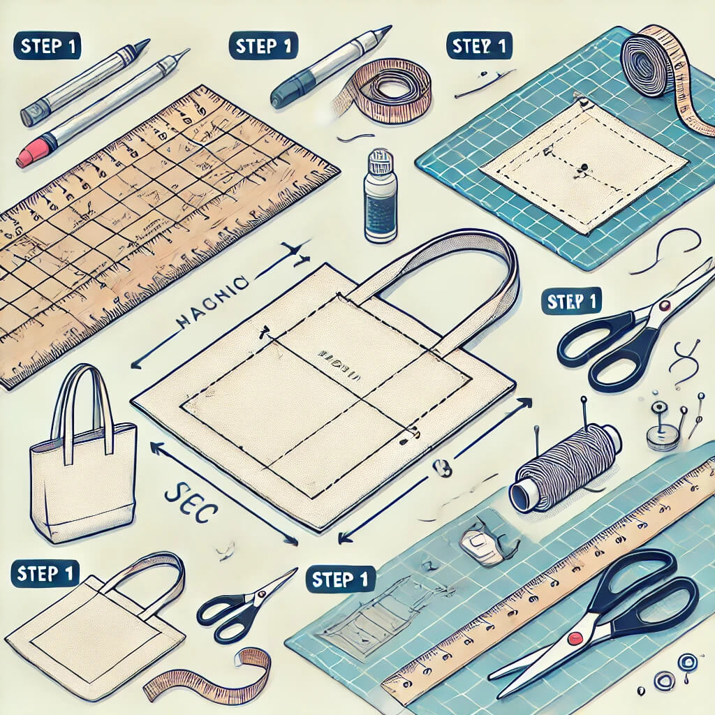 Marking and cutting fabric